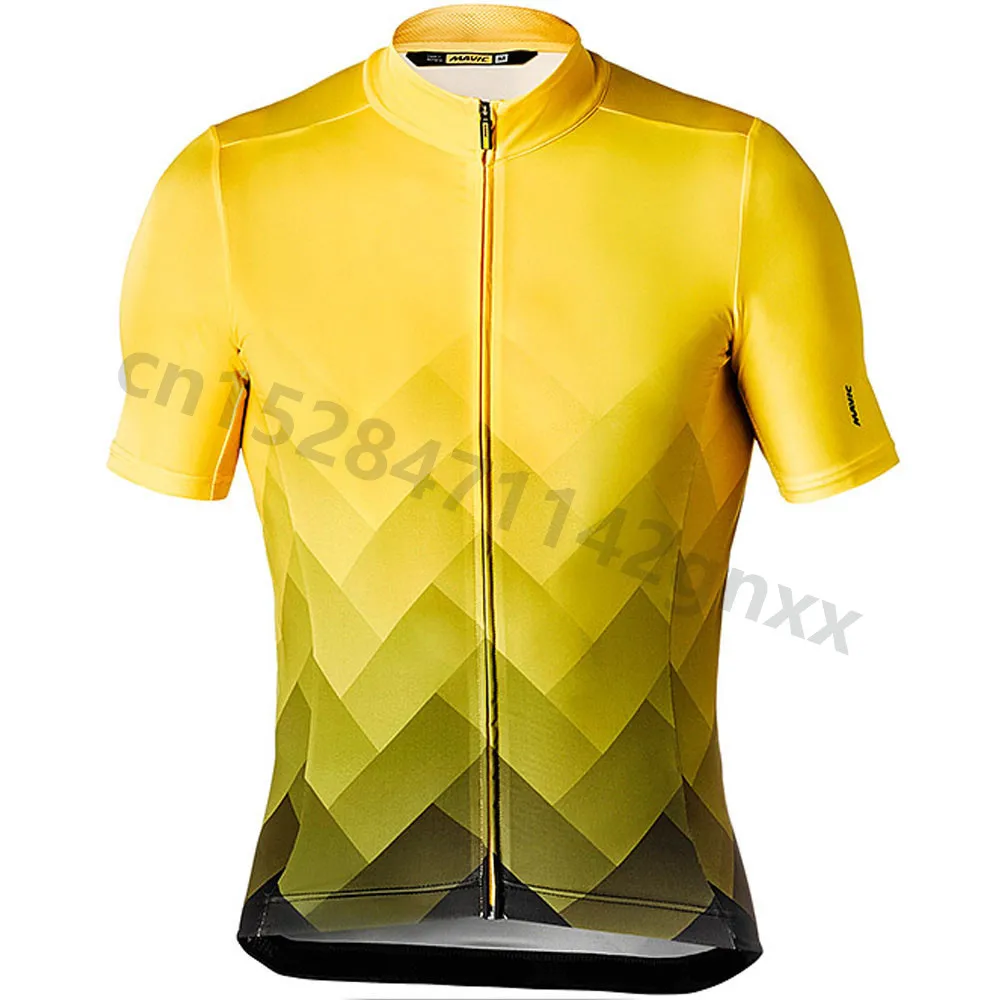 MAVIC майки для велоспорта, топы для летних гонок, одежда для велоспорта, Ropa Ciclismo, короткий рукав, MTB велосипед, Джерси, рубашка, Майо, Ciclismo - Цвет: 1