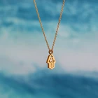 Рука из нержавеющей стали высокого качества, ожерелье Фатима с прозрачным кристаллом в подвеске, ожерелье для женщин, модное ожерелье для влюбленных