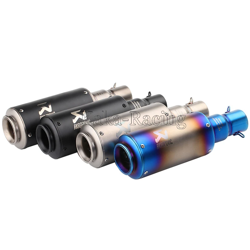 На входе 51 мм Универсальный Akrapovic мотоцикл глушитель выхлопной трубы для ZX6R ZX10R MT07