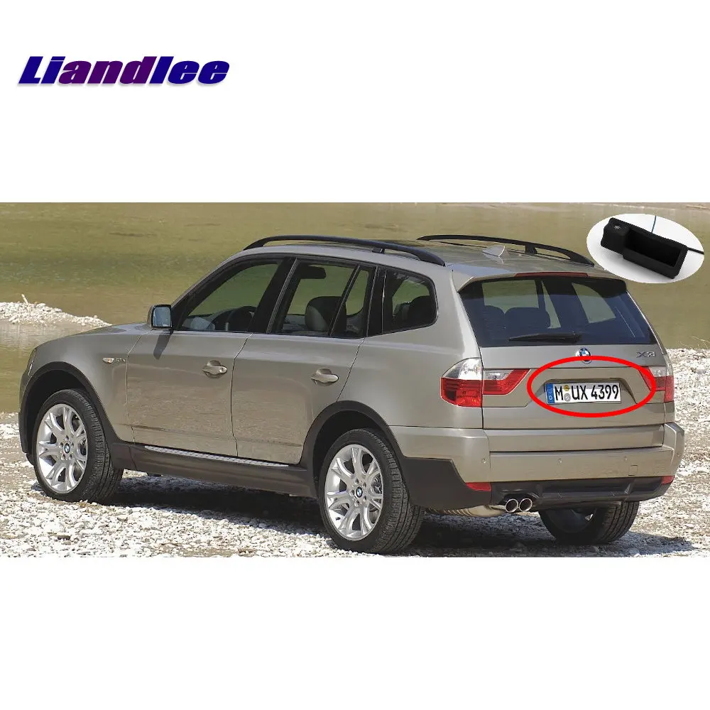 Автомобильная камера заднего вида для BMW X3 E83 2003 2010 парковочная ручка багажника