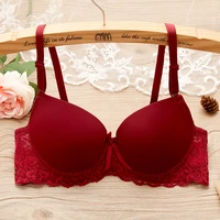 fashion girls push up bra underwire small breast gather chest student girl bra duoble cup dress party bra for lady 32 34 36 a b