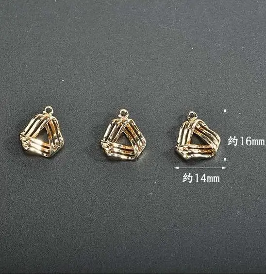 Diy ручной работы с медным покрытием золото 14k вентилятор Метеор треугольники