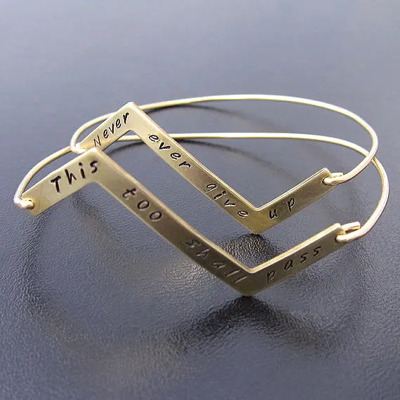 Браслет со словами мудростной геометрии браслет начальная бижутерия никогда не