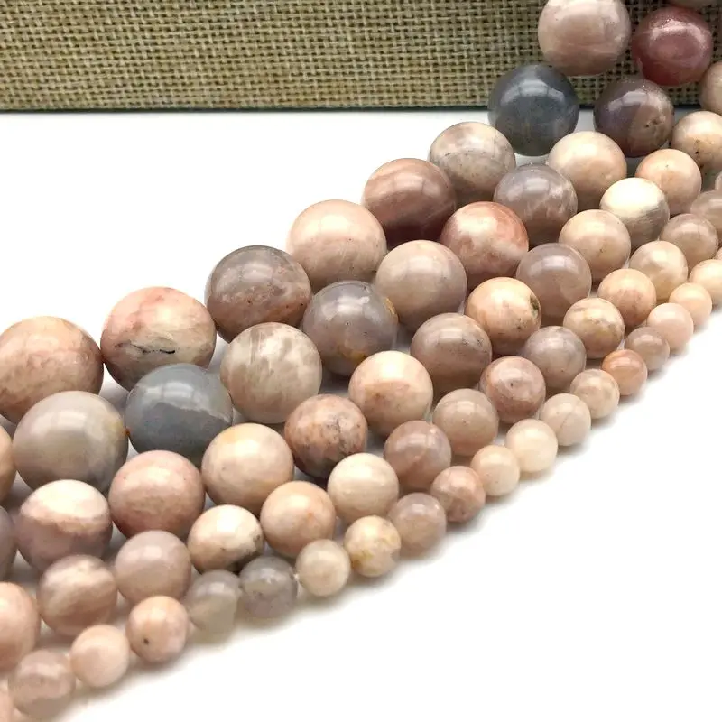 Новые бусины хорошего качества из натурального солнцезащитного камня круглые