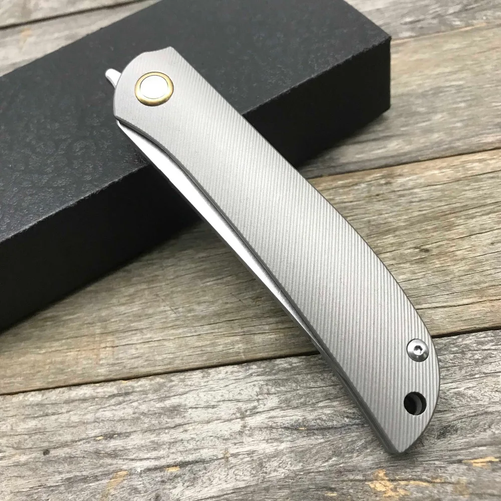 LDT TG02 складной нож S35VN лезвие титана TC4 ручка Тактический выживания Керамический шарикоподшипник открытый кемпинг охотничьи ножи