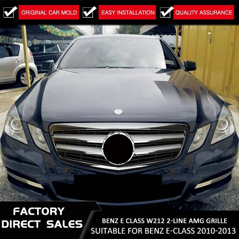 Передний гриль для Mercedes Benz W212 E250 E550 E350 E63 AMG 2010 2011 2012 2013 глянцевый черный матовый