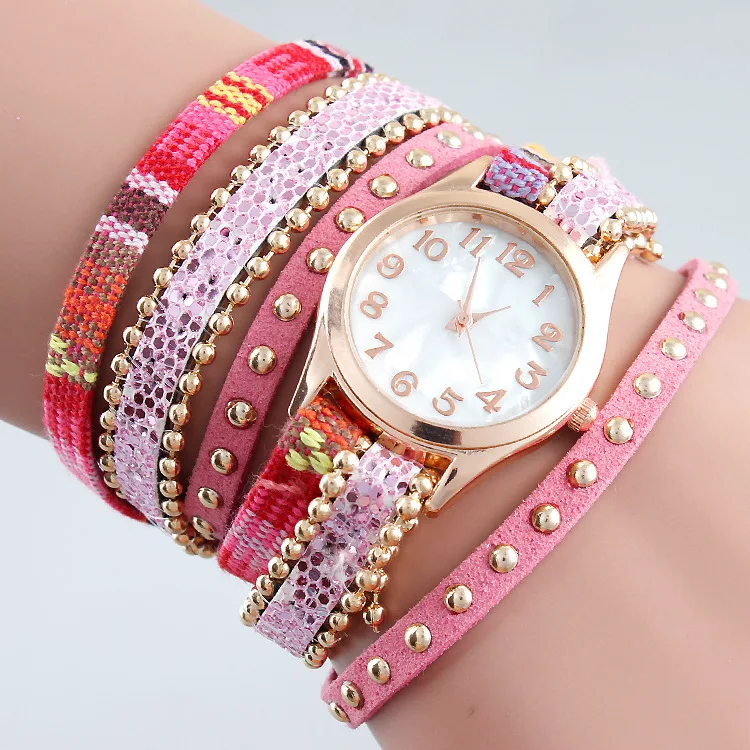 Женские часы Gnova из платины индийские этнические перуанские золотые наручные с