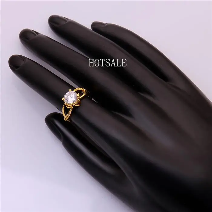 R050-A High Quality Nickle Free Antiallergic New Fashion Jewelry 18K Plated zircon Ring | Украшения и аксессуары