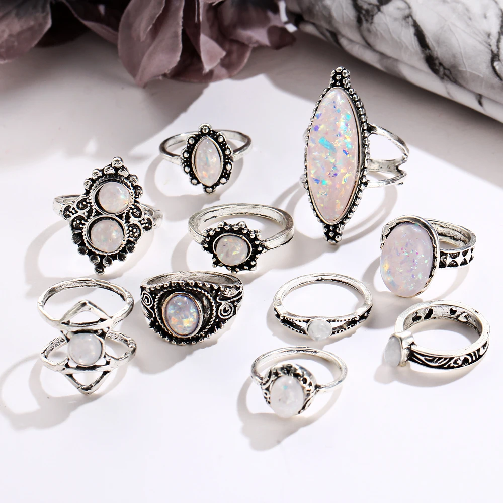 Набор Колец IF ME в винтажном стиле для женщин ювелирные украшения ретро