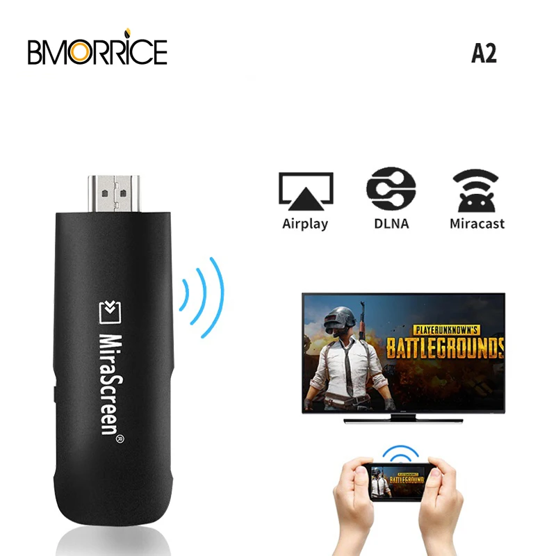 A2 Miracast HDMI ТВ ключ Mirascreen Беспроводной переходник монитора с Wi Fi приемник 1080 P HD