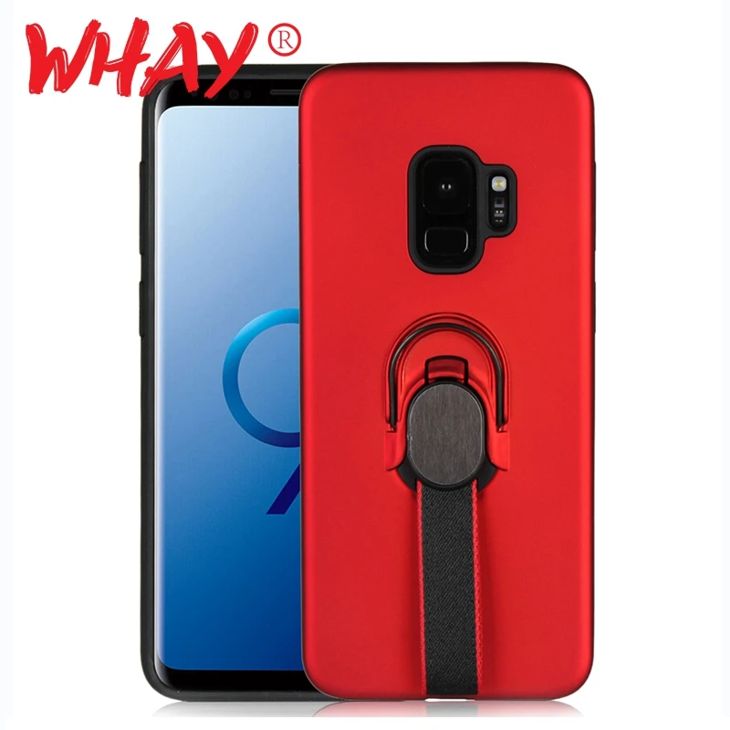 Магнитный автомобильный держатель чехол для Samsung Galaxy S10 Plus S9 телефона с кольцом на
