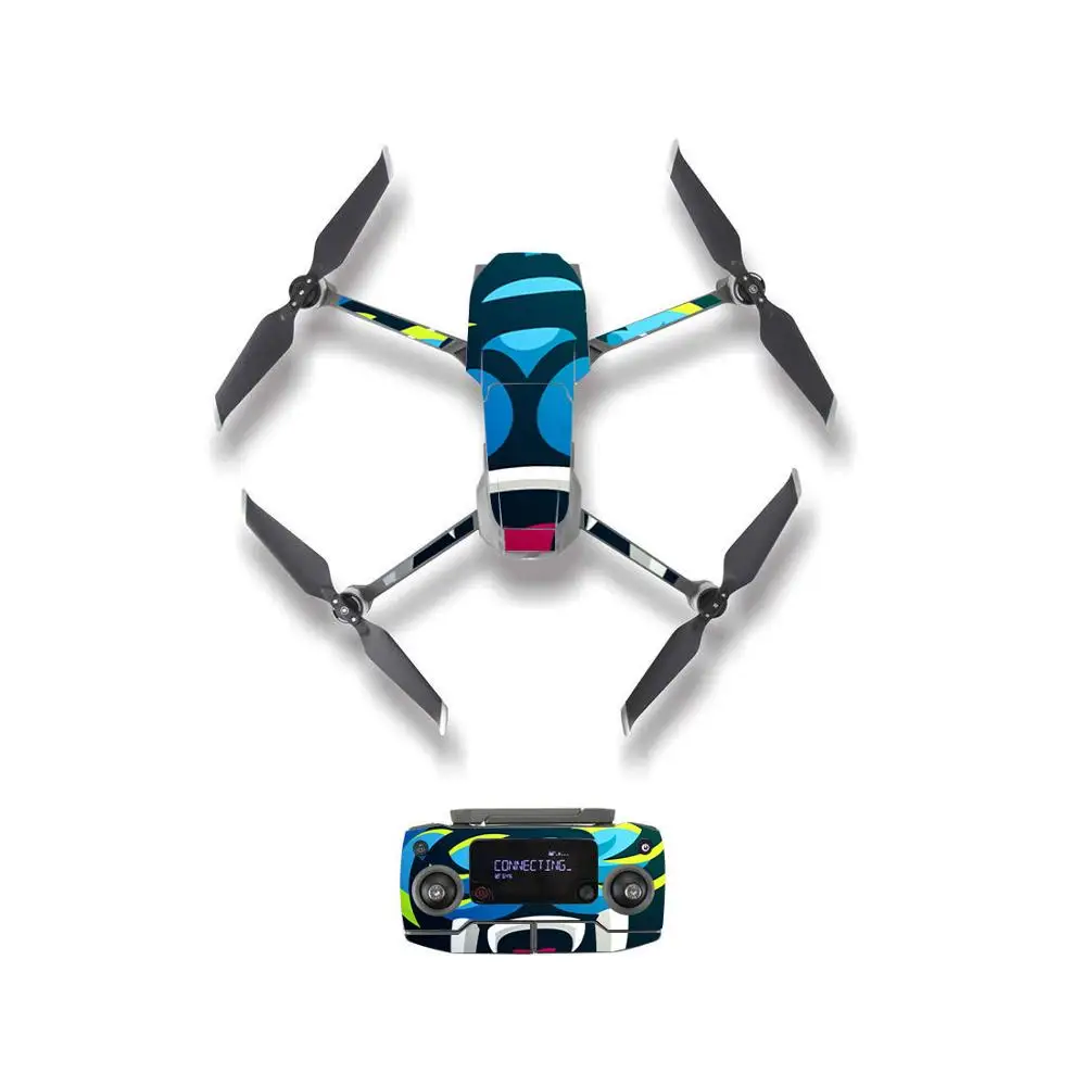 YSDJM20196 Мультфильм шаблон стиль кожи наклейка для DJI Mavic 2 Pro& Zoom Drone корпус пульт дистанционного управления батарея защитная пленка - Цвет: YSDJM20196