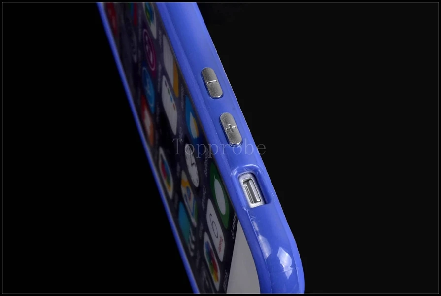 Двойной гибридный проданный цветной каркас ТПУ защитный бампер для Iphone 6 Plus 6s Plus 5," мягкий силиконовый бампер чехол 10-цвет s