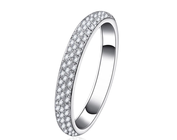 

BAIHE однотонное 18k Белое Золото SI/H натуральные бриллианты кольцо для женщин мужчин кольцо обручальное кольцо ювелирные изделия обручальное ...