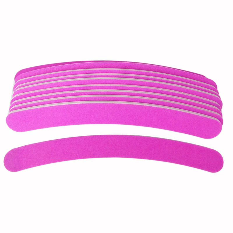 10X модные шлифовальные пилки для дизайна ногтей пилка Буффе серповидные