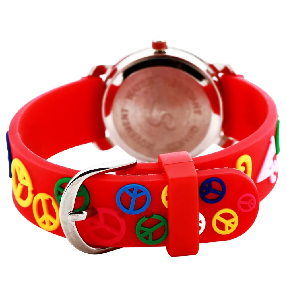 Детские Силиконовые наручные часы PENGNATATE модные детские с мультяшным рисунком