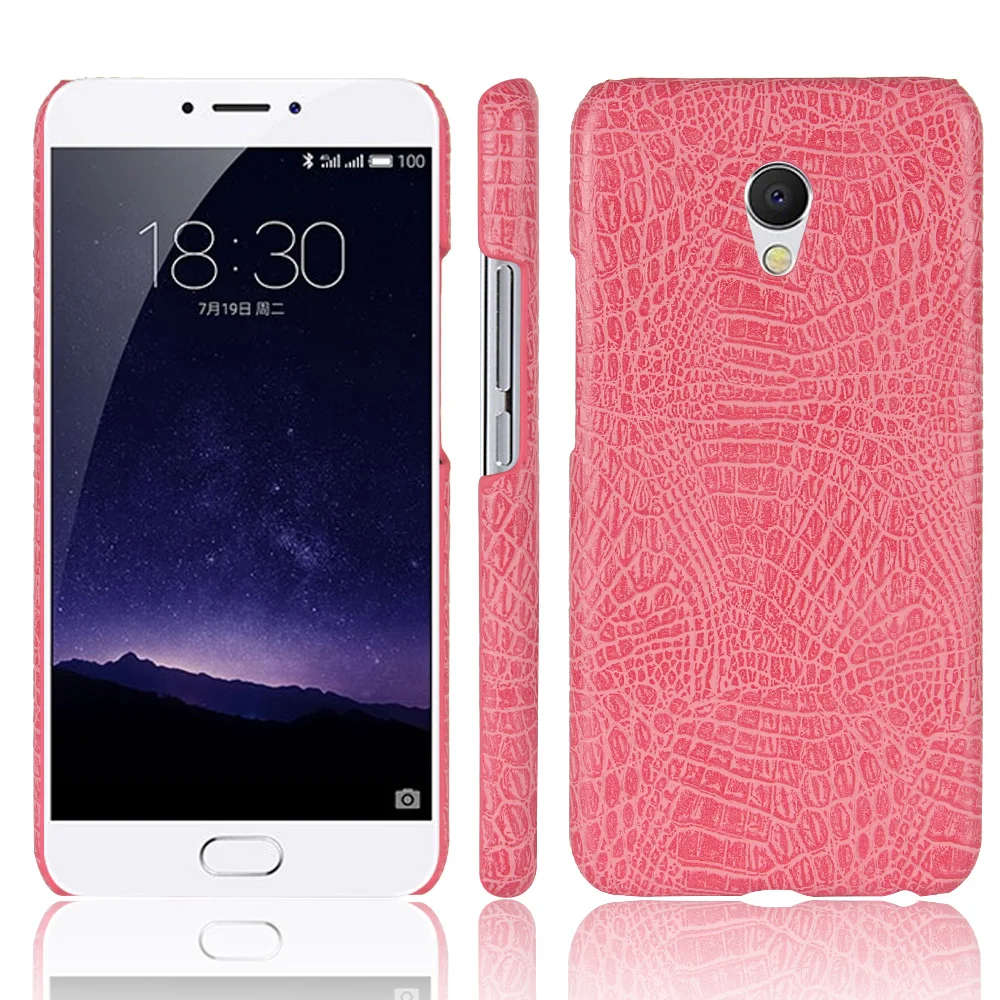 Роскошные крокодиловой кожи Pattern кожаный чехол для Meizu MX6 крышка ударопрочный
