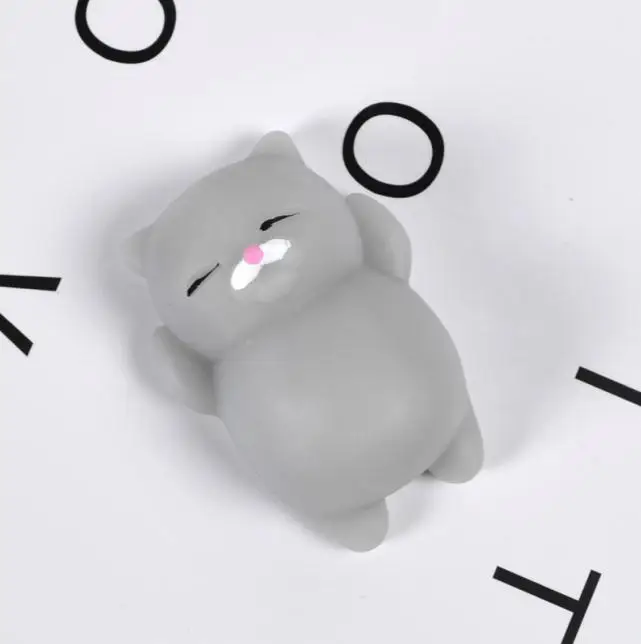 Gray cat Мини Изменение цвета мягкий милый кот Антистресс мяч выжать Моти рост Abreact мягкий липкий снятие стресса забавная Подарочная игрушка - Цвет: Gray cat