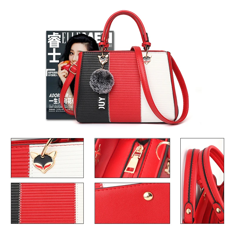 Брендовая женская сумка с украшением в виде Помпона для волос Сумочка блестками