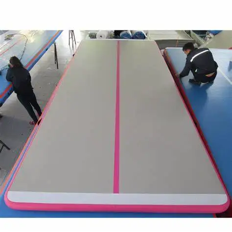 Promotion ! Inflatable Airtrack With Electronic Pump 6m 7m 8m *1m Gym Mat Tumble Track Bouncing Big Size Air Floor Mattress |