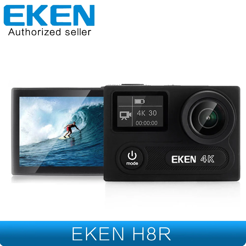 Eken H8R Ambarella 4 K 30fps Ultra HD камера настоящая экшн 30 водостойкая ЖК экран Wi Fi Удаленная