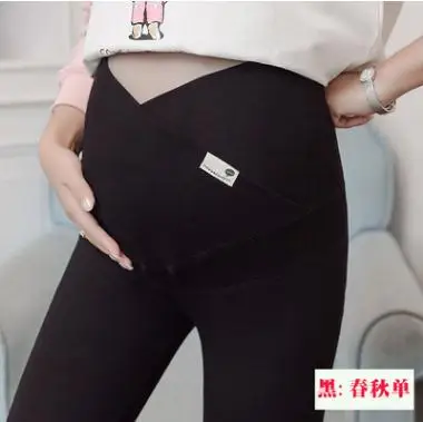 Низкая waistMaternity обтягивающие леггинсы 2019 зима Одежда для беременных толстые