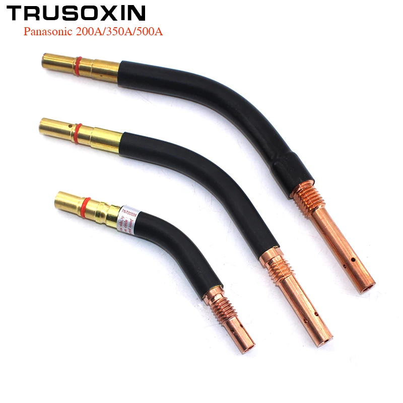 2pcs Welding Machine Consumables Panasonic 200A/350A/500A MIG MAG Torch Gun Accessories Goose Neck Bent Barrel/Link Rod 350a 500a gas welding gun shunt connecting rod insulation cover bent pipe nozzle gas welding gun accessories welder gun parts