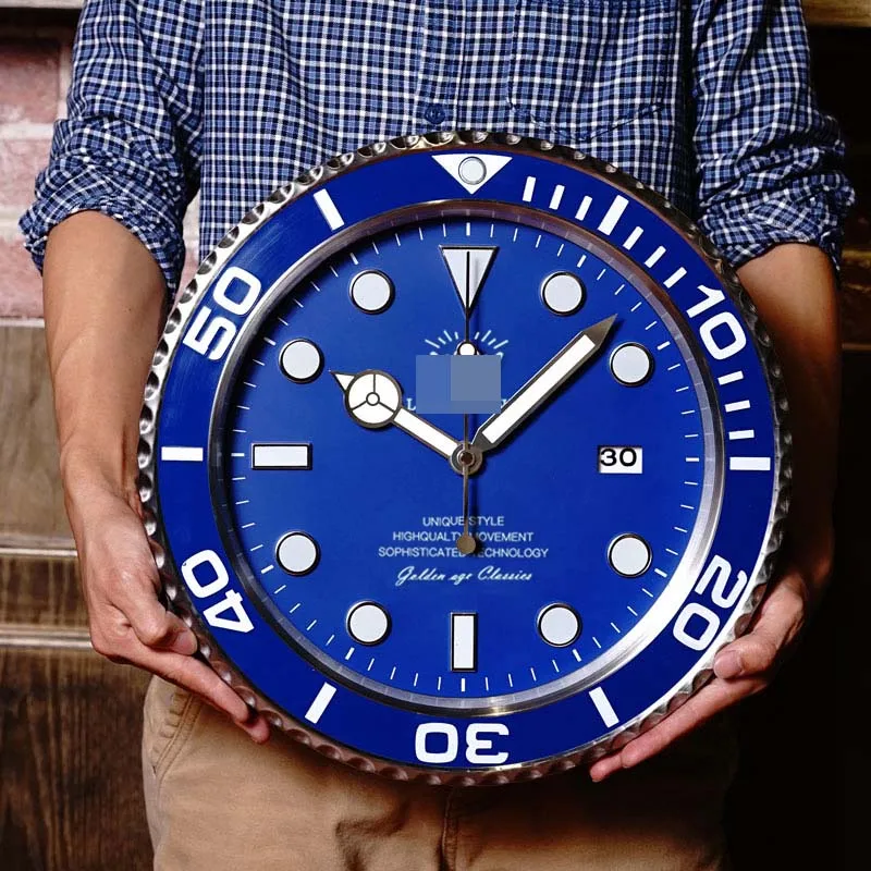 Роскошные дизайнерские настенные часы из металла Horloge Decorativo с соответствующими