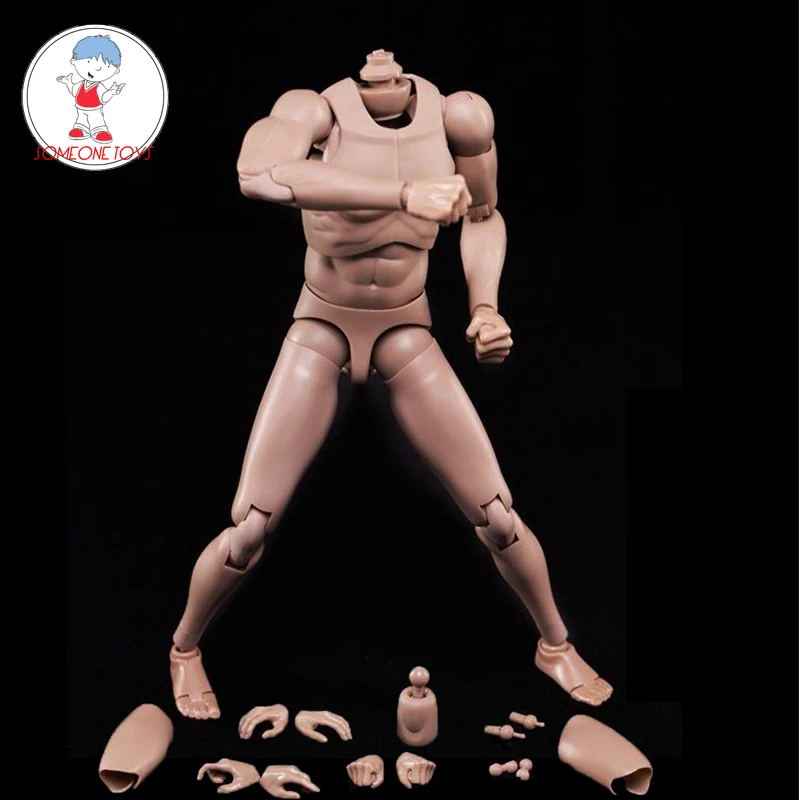 

1/6 Scale Male Body Super-Flexible Narrow Shoulders with Neck action Body Figure Model Collection Toys DIY dolls MX02-A