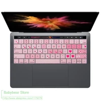 for mac macbook pro 13 15 13 3 15 6 touch bar a1706 a1707 a1989 a1990 2018 us english keyboard cover protector skin cover