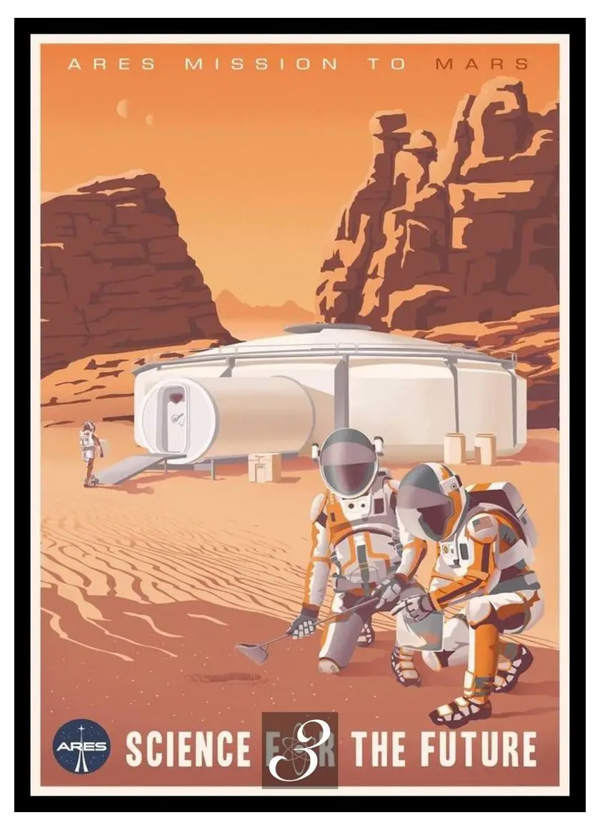 The Martian Movie Home Decorative Painting White Kraft Paper Poster 42X30cm | Дом и сад
