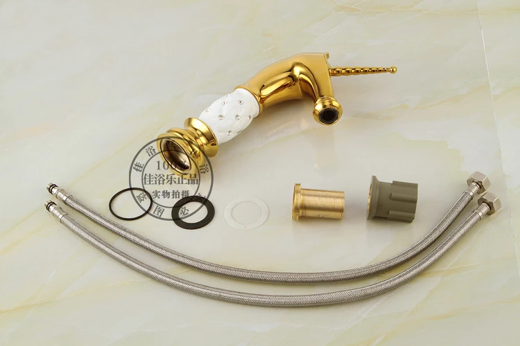 Free Shipping New Horse Head Style Bathroom Basin Faucet Kitchen Ceramic Diamond Sink Tap Single Handle Mixer M-93 | Обустройство