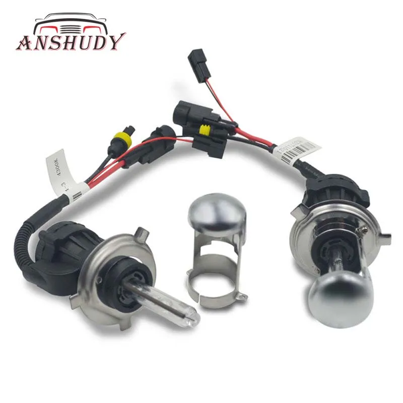 Bi xenon H4 35W HID лампа 55W Замена 3 Hi Lo Биксеноновые лампы для фар 3000K 4300K 6000K 8000K|Лампы