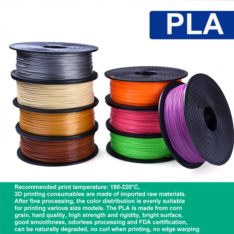 20 цветов нить для 3d принтера 1,75 PLA PP PC Металл Пластик PLA 3d принтер нить PLA нити для 3D ручки Impressora