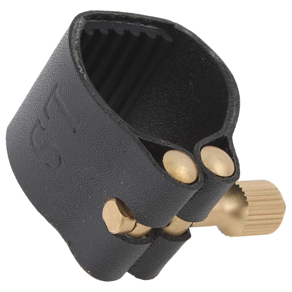 Практичный резиновый альт саксофон мундштук с крышкой и кожаным зажимом Sax Woodwind