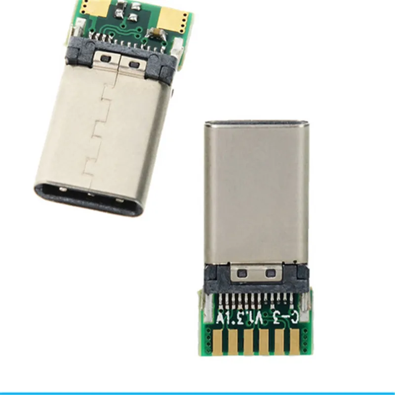 DIY 24pin USB C 3 1 type штекер и гнездо разъем SMT Тип с ПК доска Бесплатная Доставка почтой