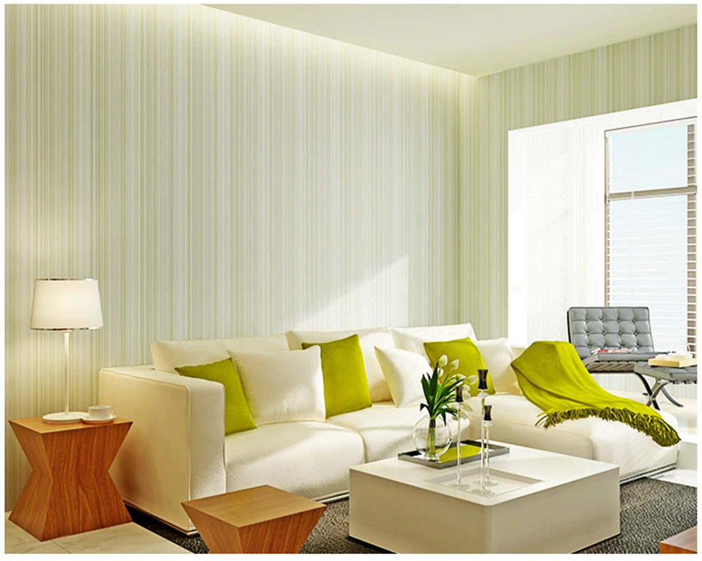 

beibehang papel de parede Plain vertical striped yarn wallpaper simple modern non - woven background wallpaper papel parede