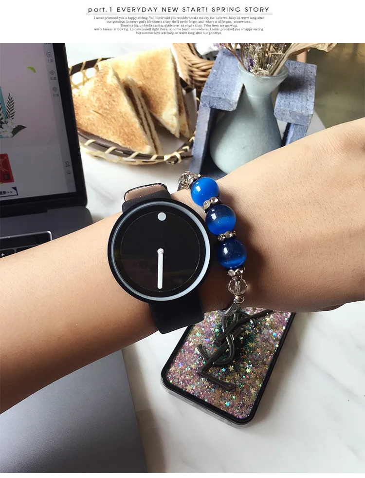 Прямая поставка простые оригинальные мужские часы без указателя модные