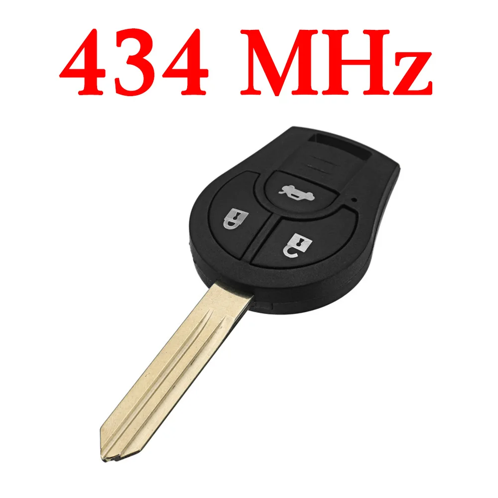 434 МГц 3 кнопки дистанционный ключ для Nissan Sylphy Tiida Солнечный марта CWTWB1U761|Ключ от