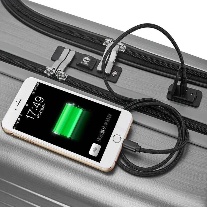 20 &quotбагаж с сумкой для ноутбука Женский чехол путешествий зарядкой USB мужской