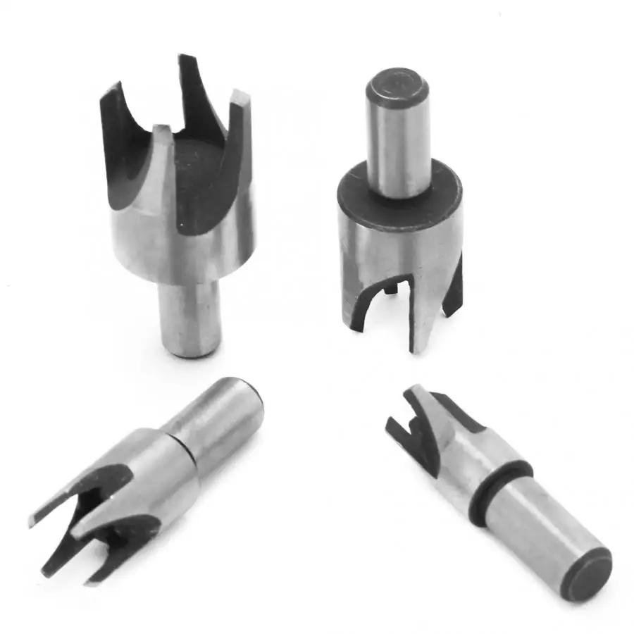 4 шт. 45 # буровые долота из углеродистой стали деревянная пробка для сверления