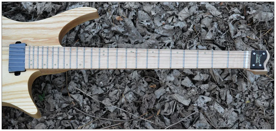 Fanned Fret Гитара s безголовая гитара стильная модель натурального дерева цвет пламени клен шея гитара