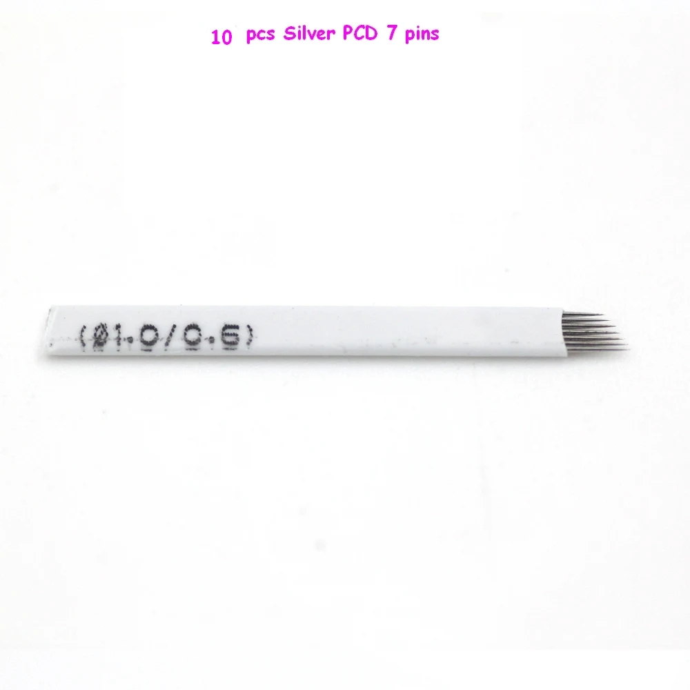 10 шт. иглы для микроблейдинга бровей 7 пин | Красота и здоровье