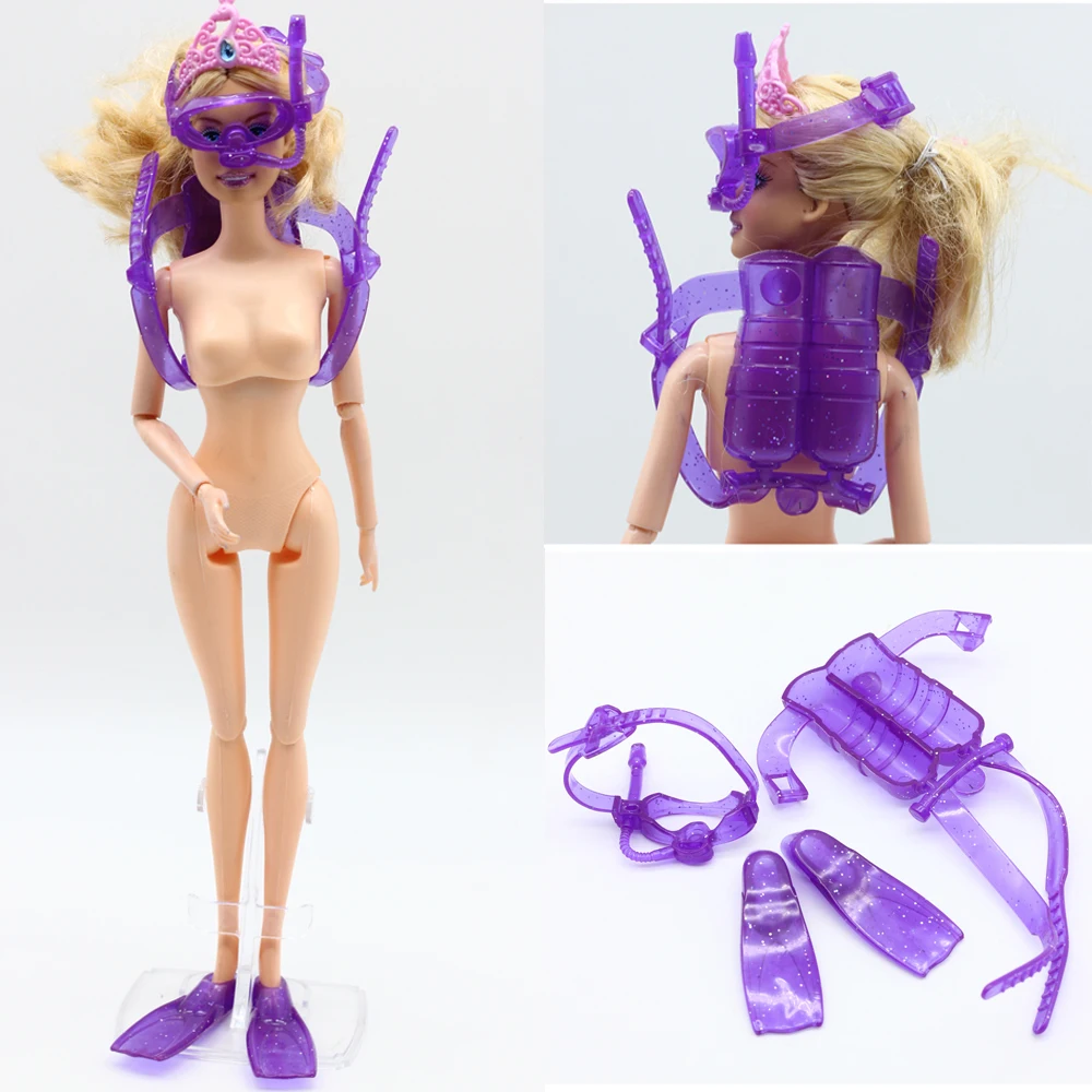 Аксессуары для подводного снаряжения кукол 3 шт. кислородный резервуар