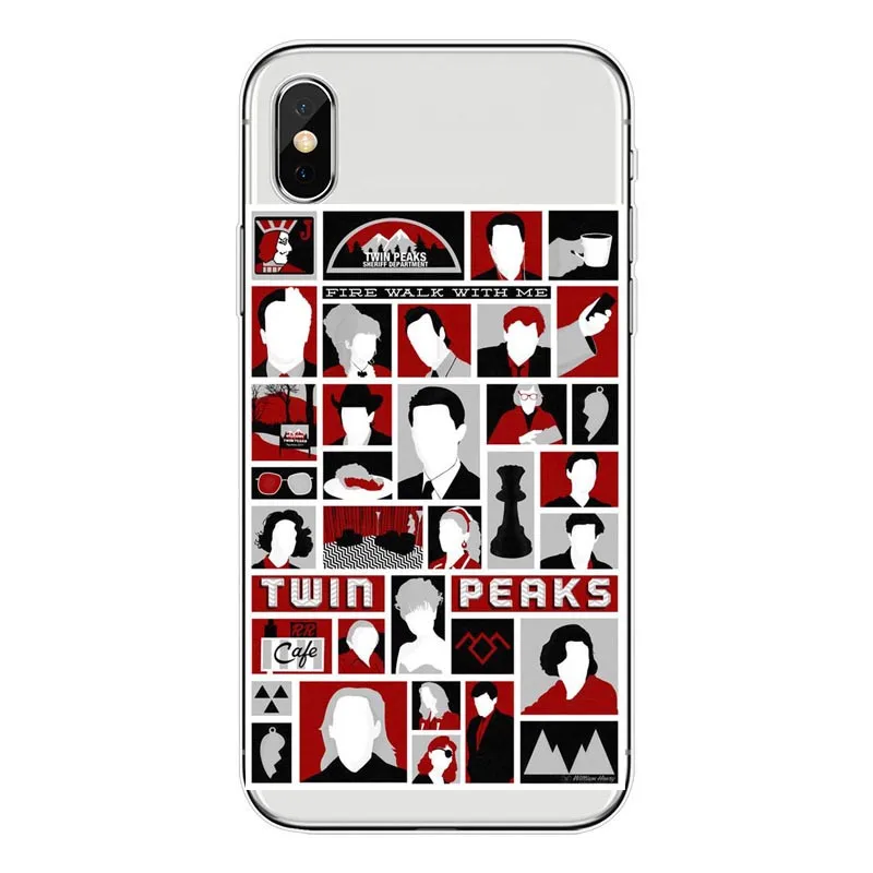 Силиконовый прозрачный чехол для телефона Iphone 6X8 7 5 Plus 10 XR Max Funda Coque Twin Peaks Fire Walk With Me