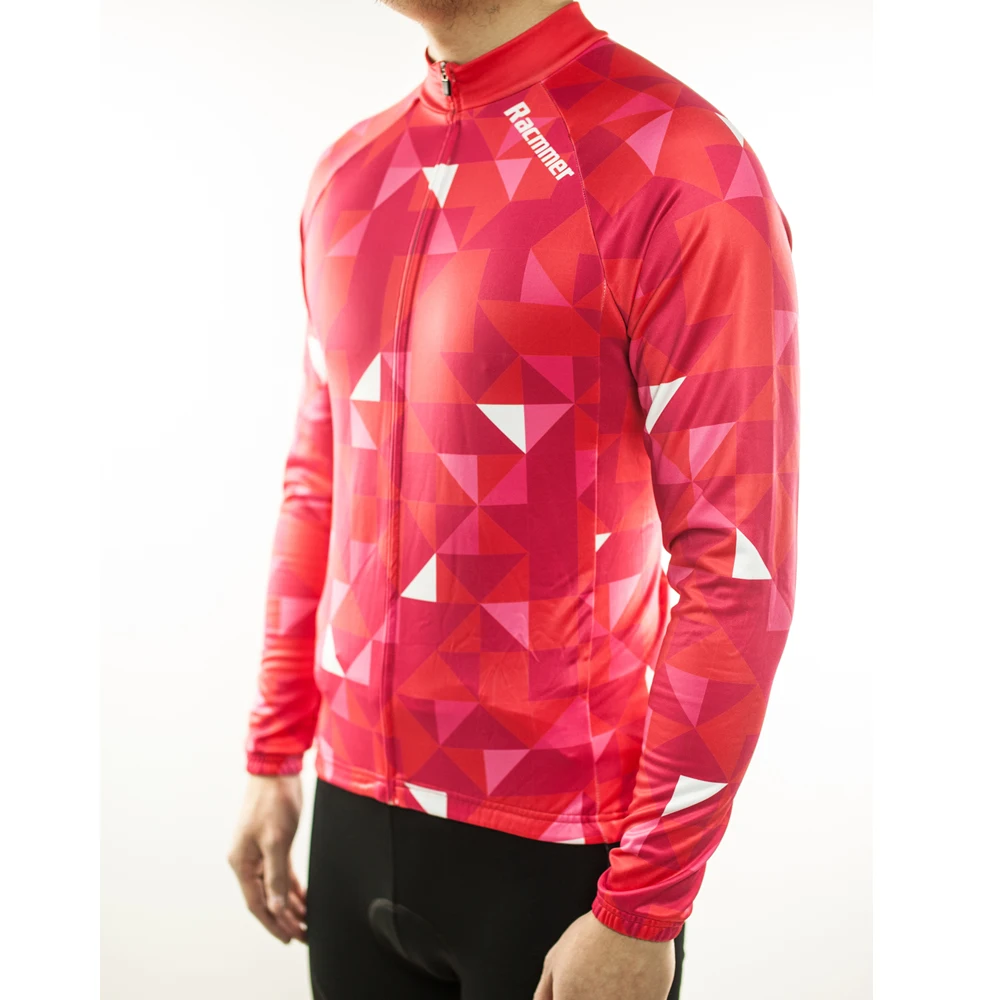 Racmmer теплый 2020 Pro зимний термальный флис Велоспорт Джерси Ropa Ciclismo Mtb с длинным