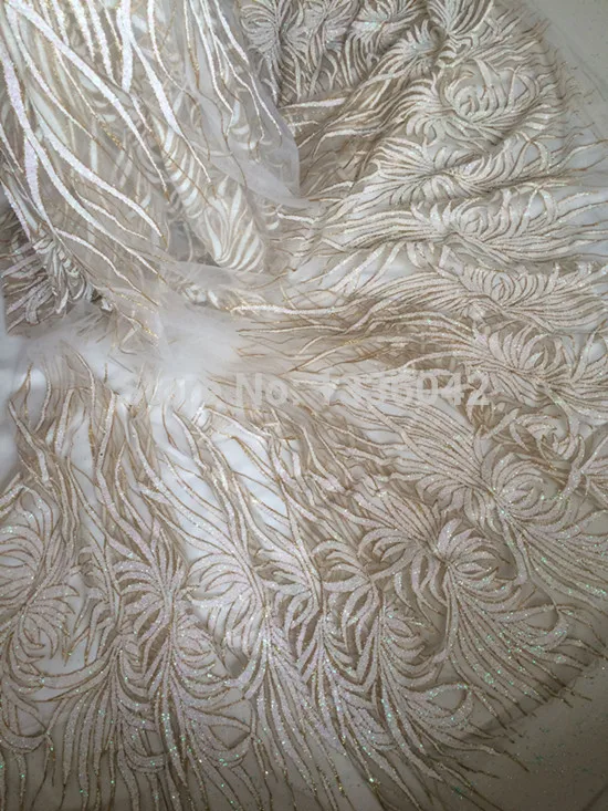 Великолепная ярко синяя блестящая французская сетчатая кружевная ткань