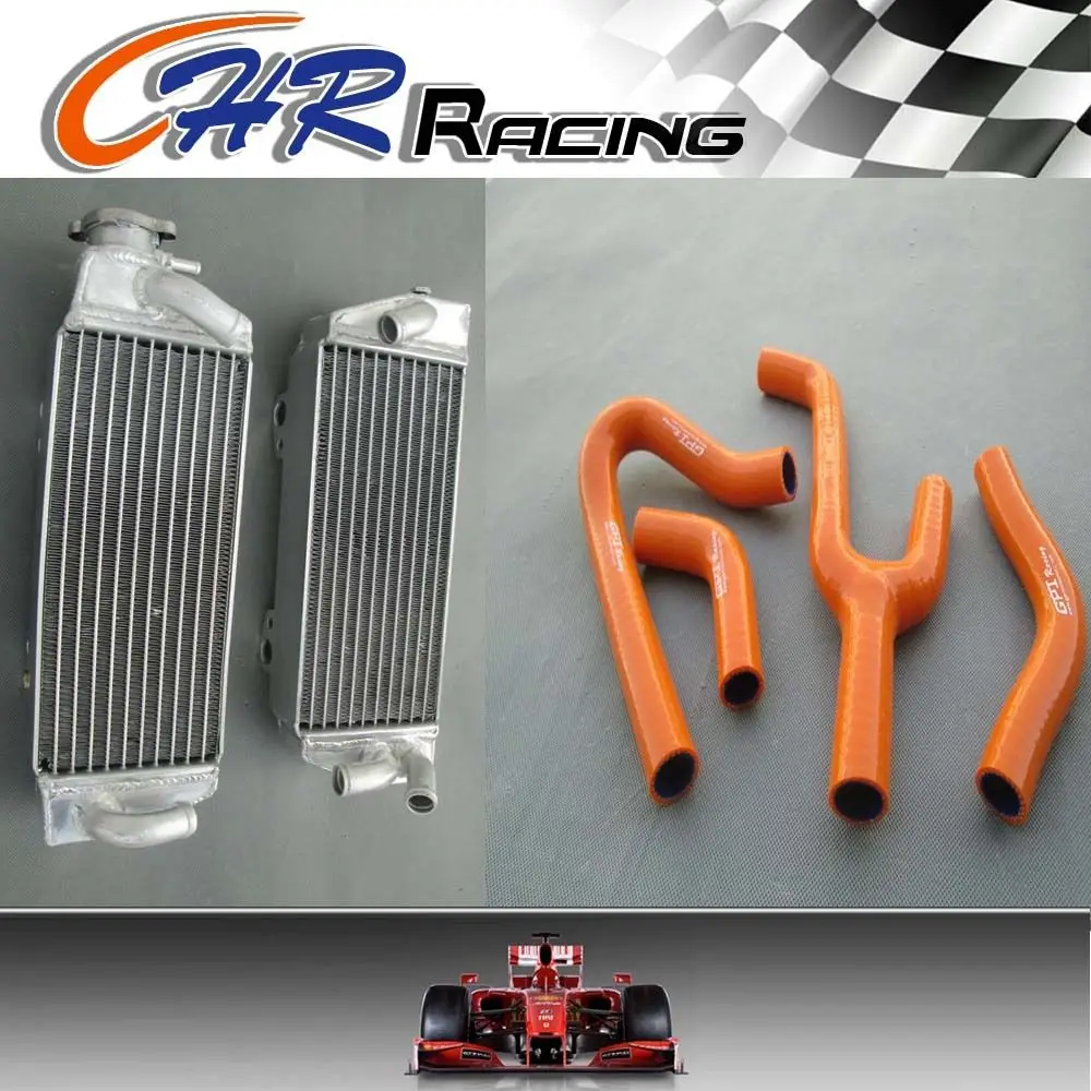 Для KTM 250/300/380 SX EXC/MXC 1998-2003 1999 2000 2001 2002 L& R Алюминий радиатор шланг