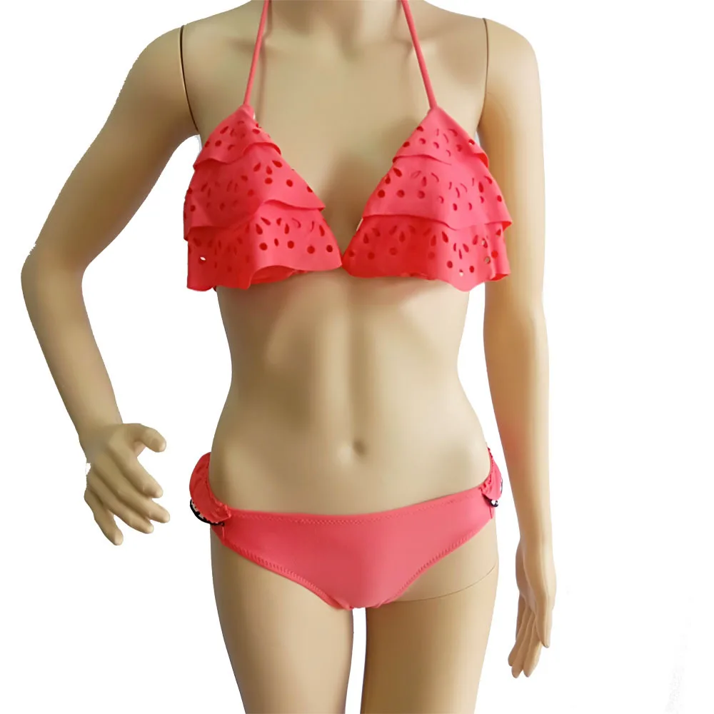 New European and American Swimwear Hot Selling Hollow Sexy Bikini mini bikini sexy bikini Wire Free Low Waist swimsuit