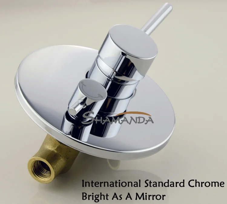 Free Shipping Brass Chrome In Wall Mounted Shower Set Faucet Bath and Mixer With 8 Inch Rainfall 17518 | Обустройство дома
